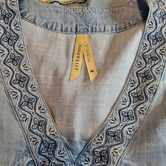 Liverpool Women's Long Sleeve Peasant Skyfall SZ M - Picture 3 of 10